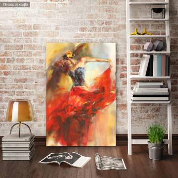 Canvas print, Flamengo dancer