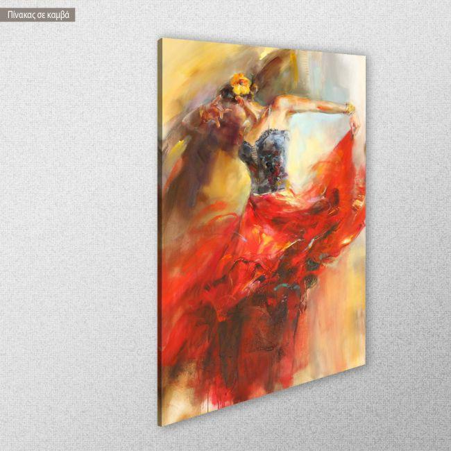 Canvas print, Flamengo dancer
