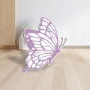 Wooden figure printed Butterfly lila