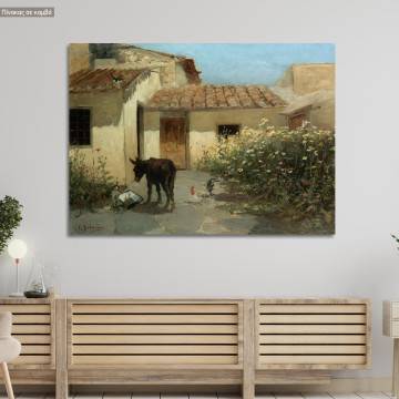 Canvas print At the garden, Volanakis