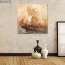 Canvas print Naval battle, Hatzis