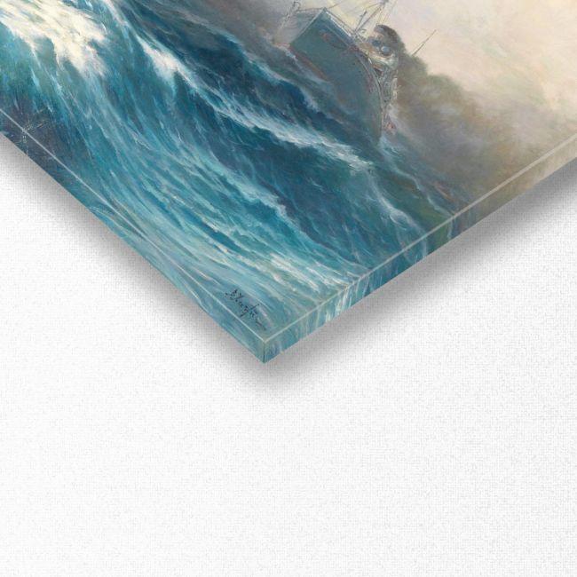 Canvas print Destroyer Thyella, Hatzis panoramic