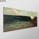 Canvas print Breaking waves, Hatzis panoramic