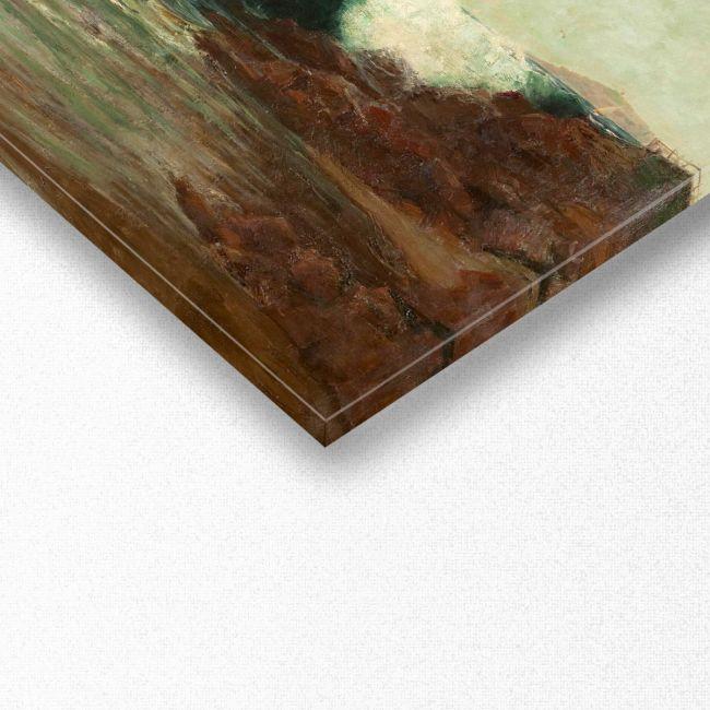 Canvas print Breaking waves, Hatzis panoramic