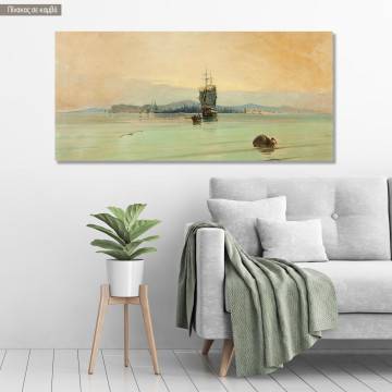 Canvas print In calm waters, Hatzis panoramic