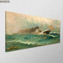 Canvas print Stormy waters, Hatzis panoramic