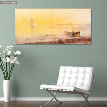 Canvas print Seascape, Hatzis panoramic