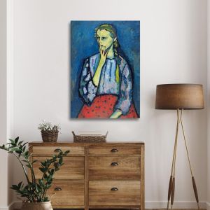 Πίνακας ζωγραφικής Portrait of a girl Alexej von Jawlensky Καμβάς τελαρωμένος Όψη 1 2