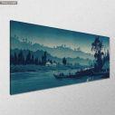 Canvas print Rising moon at Nagase, Unknown, panoramic