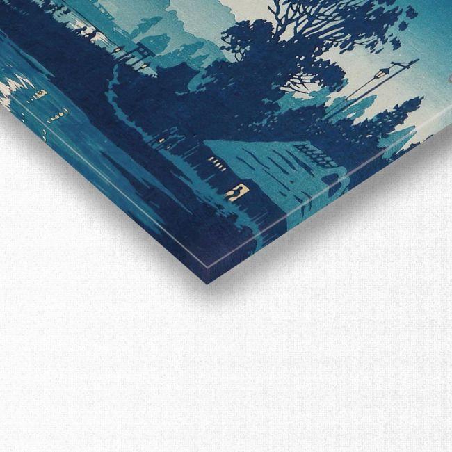 Canvas print Rising moon at Nagase, Unknown, panoramic