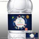 Party personalized sticker, party astronauts in space