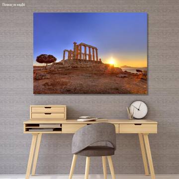 Canvas print Aegean, Sounio