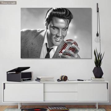 Canvas print Elvis has left the building