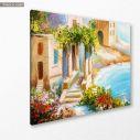 Canvas print House near the sea, sea coast
