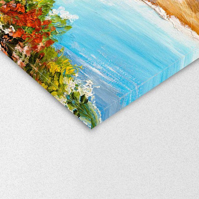 Canvas print House near the sea, sea coast