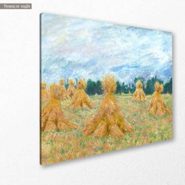 Canvas print Small haystacks, Monet C. 2