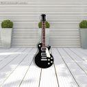Wooden figure printed Electric guitar