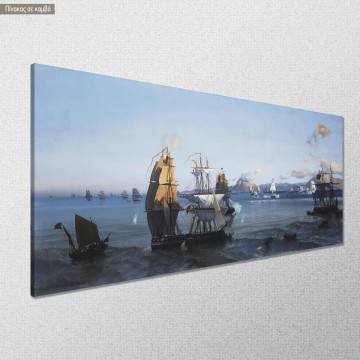 Canvas print Naval battle Rio - Antirio Altamoura Framed canvas View 1 2