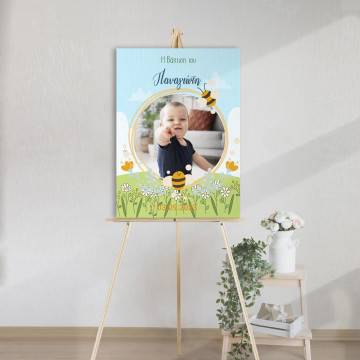 Canvas print welcome to my baptism,Bees and photo 2