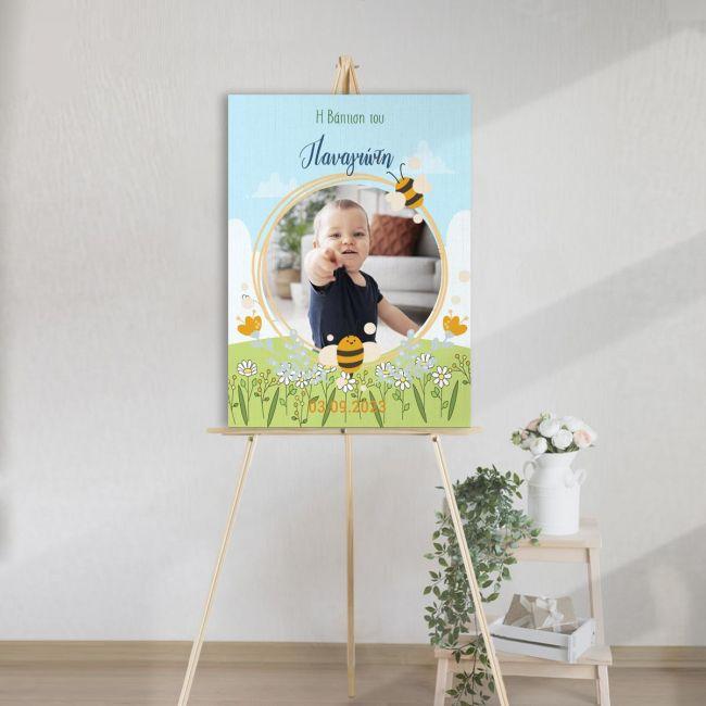 Canvas print welcome to my baptism,Bees and photo