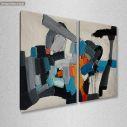 Canvas print Modern abstract, two panels