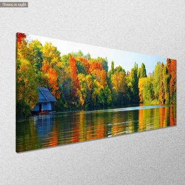 Canvas print River view panoramic Framed canvas View 1 2