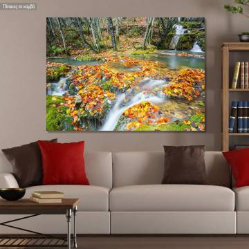 Canvas print Waterfalls at Entzia