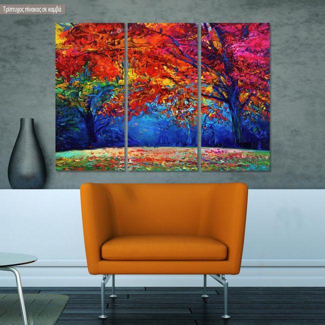 Canvas print Spring awakes,3 panels