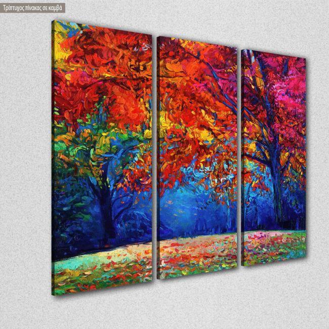 Canvas print Spring awakes,3 panels