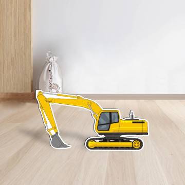 Wooden figure printed Εxcavator 2