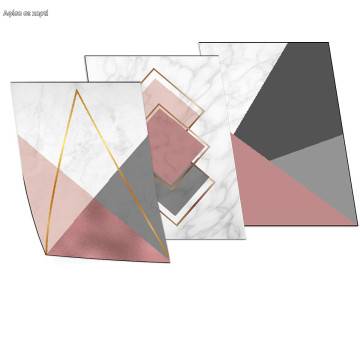 Geometric triangles IV, αφίσα, κάδρο τρίπτυχο 2