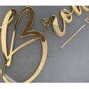 Plexiglass Golden mirror, monogram personalized