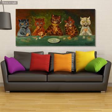 Canvas print The card game, Wain L.