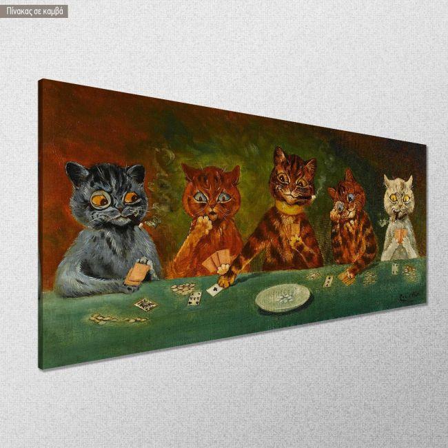 Canvas print The card game, Wain L.