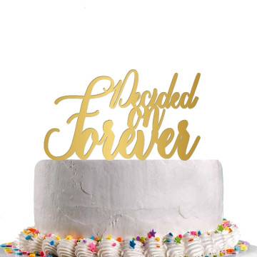 Cake topper Decided on forever