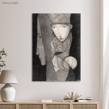 Canvas print In the dark