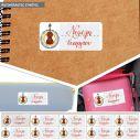 School Stickers labels, Violin