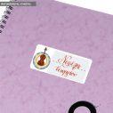 School Stickers labels, Violin