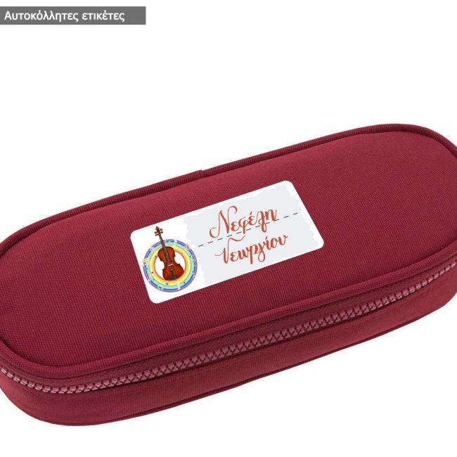 School Stickers labels, Violin