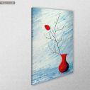 Canvas print Red leaf