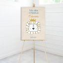 Canvas print welcome to my baptism, Lion with crown