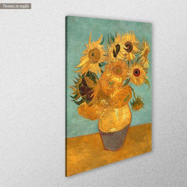 Πίνακας ζωγραφικής Sunflowers by Vincent van Gogh, καμβάς 5