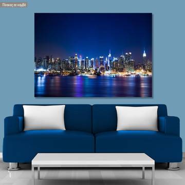 Πίνακας σε καμβά Νέα Υόρκη, New York Manhattan skyline