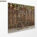 Canvas print Old style rusty brown bicycle