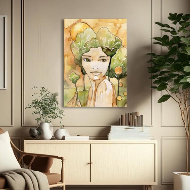 Canvas print Beautiful young woman