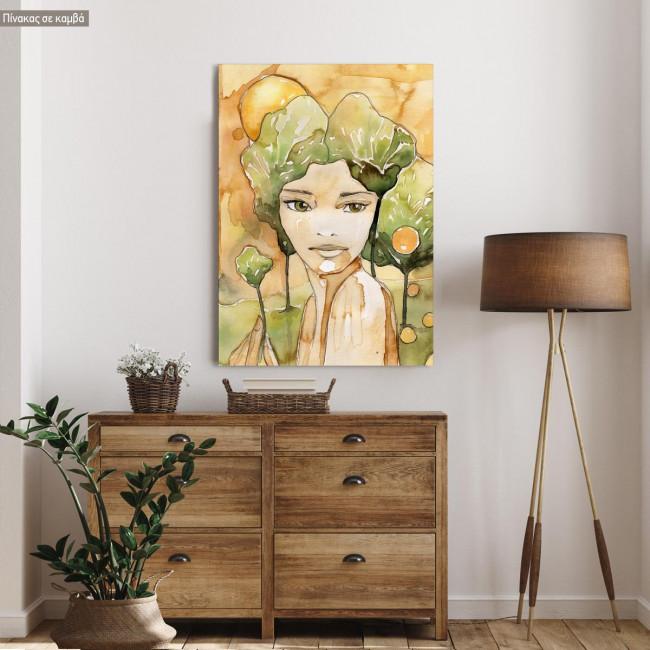 Canvas print Beautiful young woman