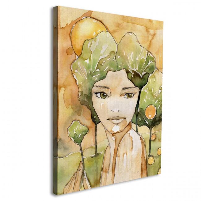 Canvas print Beautiful young woman