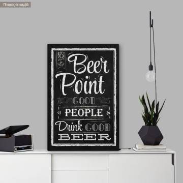 Πίνακας σε καμβά Beer point