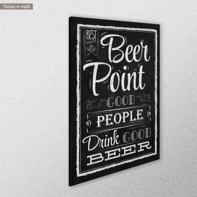 Canvas print Beer point