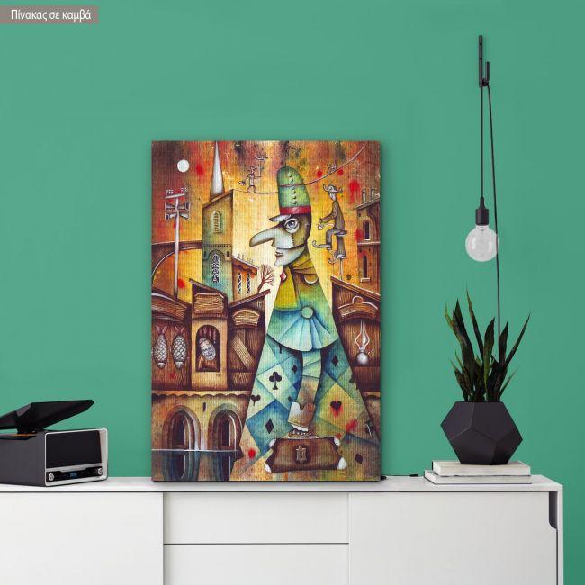 Canvas print Medieval doctor